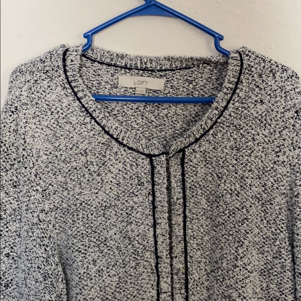Loft Top Snap Marbled Cardigan